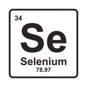 Selenium element icon vector illustration symbol design