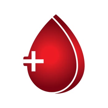 Blood Donation logo vector illustration template design