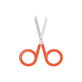 Electricity scissors tool. Electrician tools, electrician supplies flat vector illustration