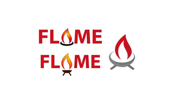 Flame logo Template Set