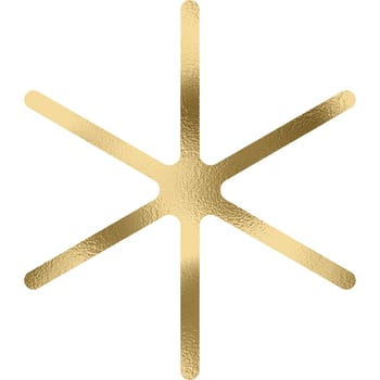 Star golden with transparent background