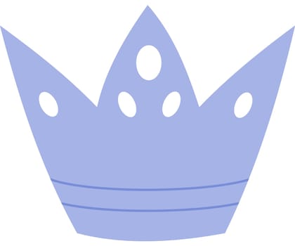 Crown in pastel with transparent background