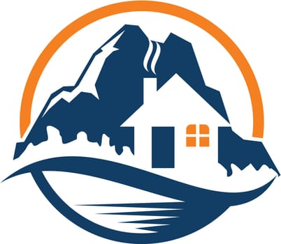 Mountain Hostel Logo Design Template Vector