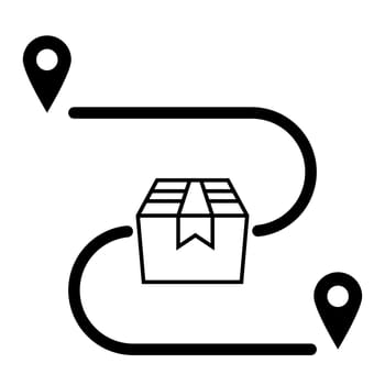 Tracking parcel delivery route ordering goods online store delivery logistics