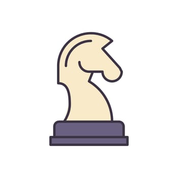 Horse Chess related vector icon. Isolated on white background. Vector illustration