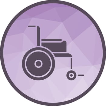 Manual Wheelchair icon vector image. Suitable for mobile application web application and print media.