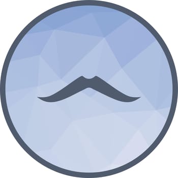 Moustache icon vector image. Suitable for mobile application web application and print media.