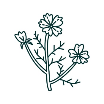 Flower Leaf Illustration Design Template Vector