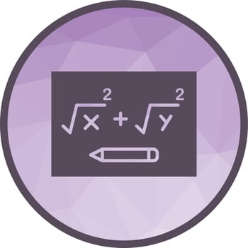 Solving Formula icon vector image. Suitable for mobile application web application and print media.
