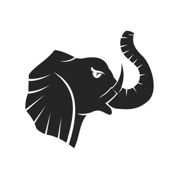 elephant head mascot Template Isolated 