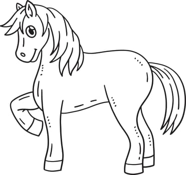 A cute and funny coloring page of a Pony Animal. Provides hours of coloring fun for children. To color, this page is very easy. Suitable for little kids and toddlers.