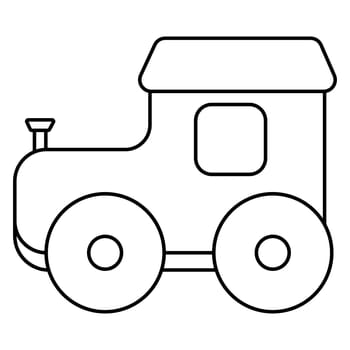 train toy childrens day kindergarten preschool play bright icon line doodle
