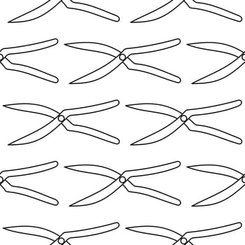 garden scissors stationery care trim line doodle coloring pattern background