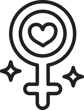 Women Heart icon vector image. Suitable for mobile application web application and print media.
