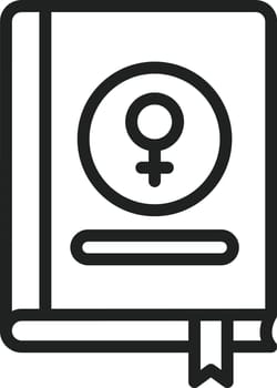 Women Rights Book icon vector image. Suitable for mobile application web application and print media.