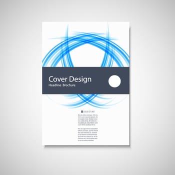 Abstract color line element. Wave brochure design for your cover, book, magazine or presentation.