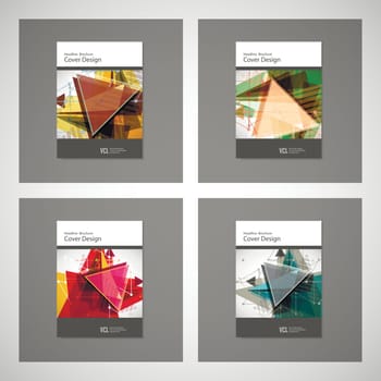Abstract Triangle line. Poster Brochure Flyer design Layout vector template in A4 size.