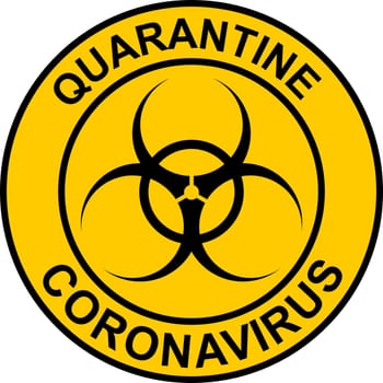 Stamp quarantine coronavirus hazard  quarantine zone hazard, stop coronavirus