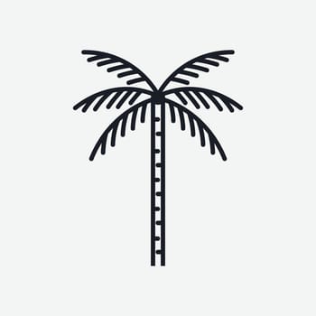Palm trees silhouette vector illustration design editable and resizable.

