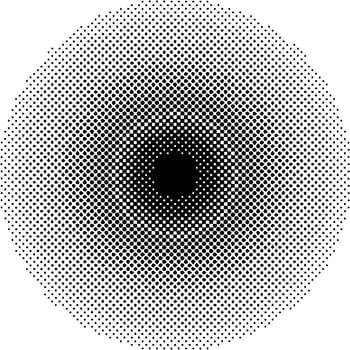 Halftone circles size circles gradations dot pop art pattern