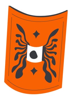 Warriors armor or piece of uniform for soldier in Ancient Rome or Greece. Metal shield protecting body, military element for spartan or war fights. Gladiator or guard tournament. Vector in flat style