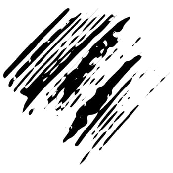 Grunge Hand Drawn Paint Stroke. Brush Scribble Vector Illustration. Vector Grunge Paint Brush. Vector Logo Design Template. Black Grunge Shapes.