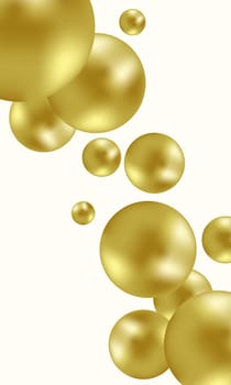 Luxury background with 3d golden ball and blur effect element . Wallpapers, backgrounds for smartphones, applications, web use