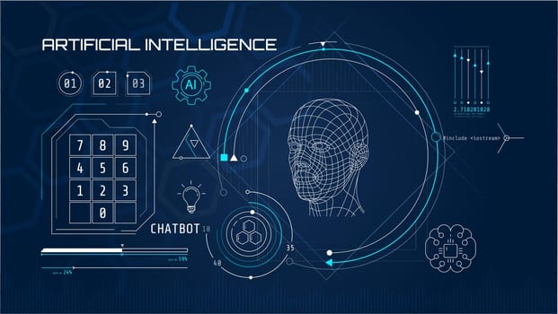 An artificial intelligence data processing process used in future science and technology.