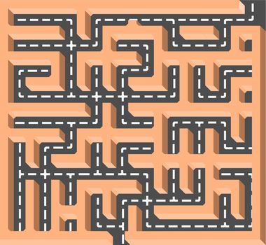 Road labyrinth