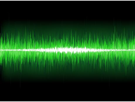 Sound waves oscillating glow light. EPS 8 vector file included