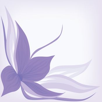 vector backdrop with lilac flower
