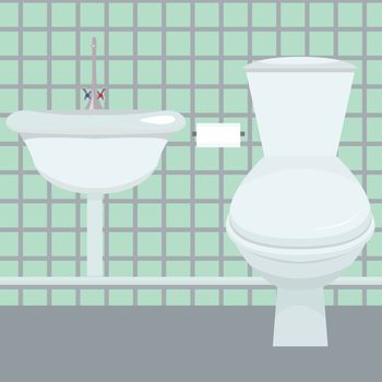 vector illustration of toilet