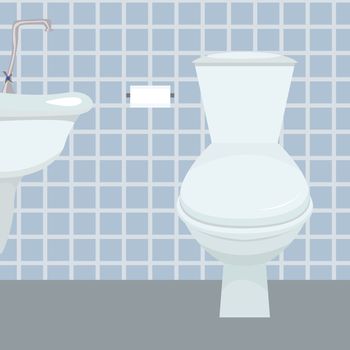 vector illustration of Toilet