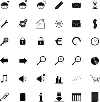 vector set of web icons