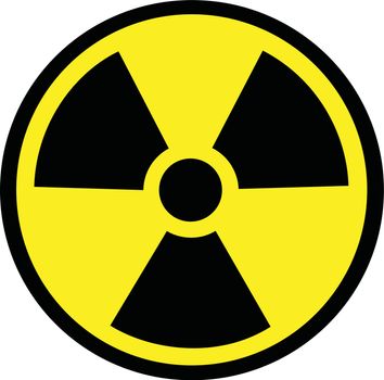 Radiation danger vector illustration