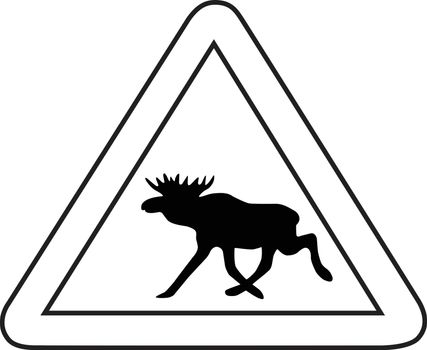 Elk sign vector illustration