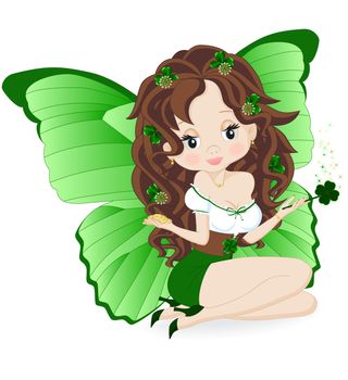 magical fairy for the holiday St. Patrick's Day