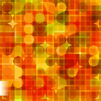 Autumn abstract background in the red, orange, yellow and green.