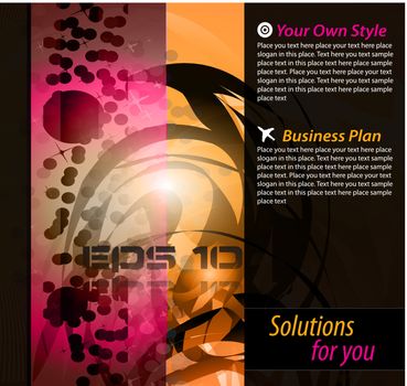 Hitech Abstract Business Background with Abstract Glowing motive