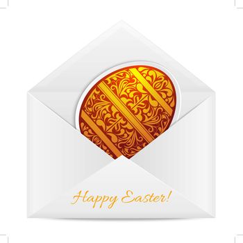 Paper envelope with a Easter Egg