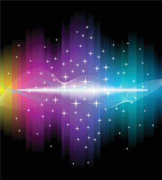 Electric light effect background. Beautiful vector illustration.