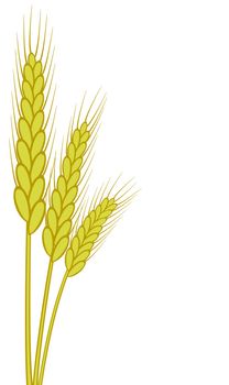 background of vector wheat ears