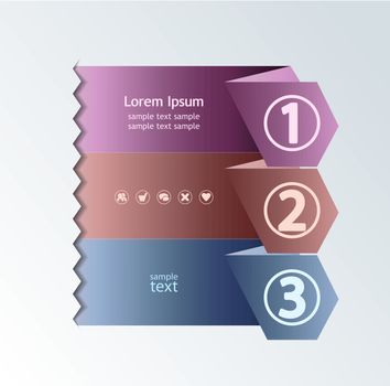 vector background number options banners