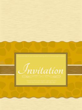 Vintage Invitation card