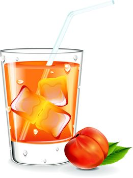 Peach Juice vector