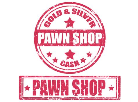 Set of grunge stamps with text pawn shop inside,vector illustration