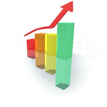 Success Graph - Colored Abstract Illustration, Vector
