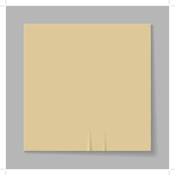 Illustration of a sheet of paper on a gray background