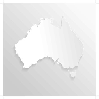 Paper map of Australia