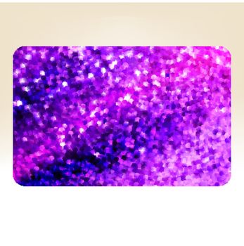 Amazing template design on purple glittering background. EPS 10 vector file included